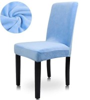 6pcs Sky Blue Colour Velvet Chair Cover
