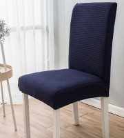6 Pcs Navy Blue Color Honeycomb Chair Cover