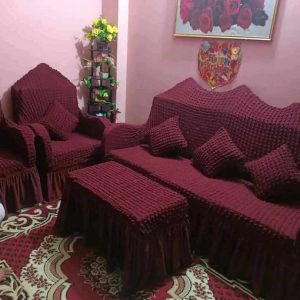 3+1+1 Sofa Cover Merun Color